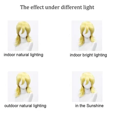 Pelucas cortas rizadas de colores, peluca de corte pixie, pelucas pixie cortas para mujeres, peluca de cabello corto negro rizado y ondulado natural sintético, peluca para disfraz - Multicolor - Ver 5