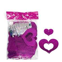 100 PCS Balloon Heart-Shaped Sequin Rain Silk Pendant Decorations, Valentine's Day, Wedding, Birthday Party Scene Decorations, Home Decoration Theme Party Decorations - Multicolor - View 16