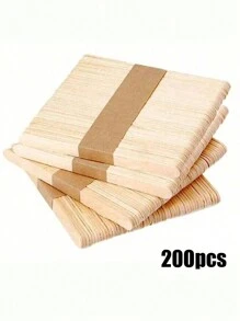 10/50/100/200pcs-114mm Waxing Wooden Stick, Wooden Wax Scraper Applicator, Body Hair Removal Waxing Craft Stick Applicator Scraper ,Hair Products And Accessories For Barber Salon Beauty Travel Essentials