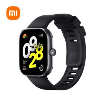Xiaomi Redmi Watch 4 Obsidian Black, tela AMOLED de 1,97", taxa de atualização de 60 Hz, brilho de 600 nits, bateria de 470 mAh, mais de 200 mostradores de relógio elegantes, GNSS multissistema integrado, proteção de segurança, monitor de saúde