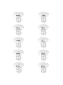 1個法蘭內襯 13/15/17/19/21mm，相容於 Momcozy S12 Pro/S9 Pro 穿戴式吸乳器，適用於 24mm 罩杯/法蘭，減少隧道感 - 無色 - 查看 1