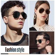 3Pack Classic Aviator Sunglasses For Men Women Driving Sun Glasses Polarized Lens UV Blocking - (3 Pack) Bright Black Gray Tablets + Gold G15 + Gold Tea - View 5