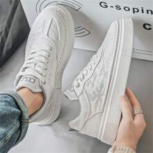 New Style Men's Fashionable White Shoes For All Seasons - White - View 4