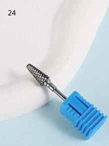 1pc Tungsten Steel Nail Drill Bit For Grinding Removing Gel Polish, Acrylics And Cuticle Accessories Pedicure Burr Tools