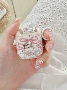 1. 可爱兔子设计白色水杯 兼容 Pro保护壳 2. 蓝色硅胶挂环保护套 兼容苹果无线蓝牙耳机 2/3，创意可爱全身防摔软壳 - 白色 - 查看 2