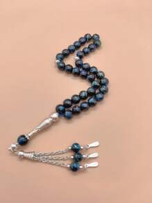 33pcs Men's Arabic Style Glass Prayer Beads/Tasbih/10mm, With Elegant Tassel Accessories, Unisex Design, Suitable For Daily Prayer And Meditation For Both Men And Women - Shape - View 14