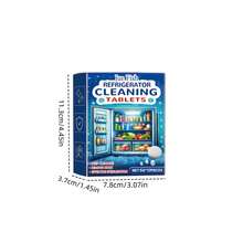 Fridge Cleaning Effervescent Tablets, Kitchen Refrigerator Cleaner For Oil Stains And Odors Removal, Multi-Purpose Cleaning Tablets - One Box - View 2