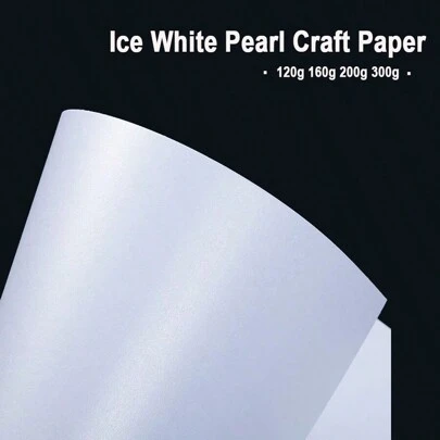 Tonpei 20 ورقة مقاس A4 بأوزان 120 جم 160 جم 200 جم 250 جم 300 جم من ورق اللؤلؤ الأبيض المثلج، لوازم مدرسية، العودة إلى المدرسة