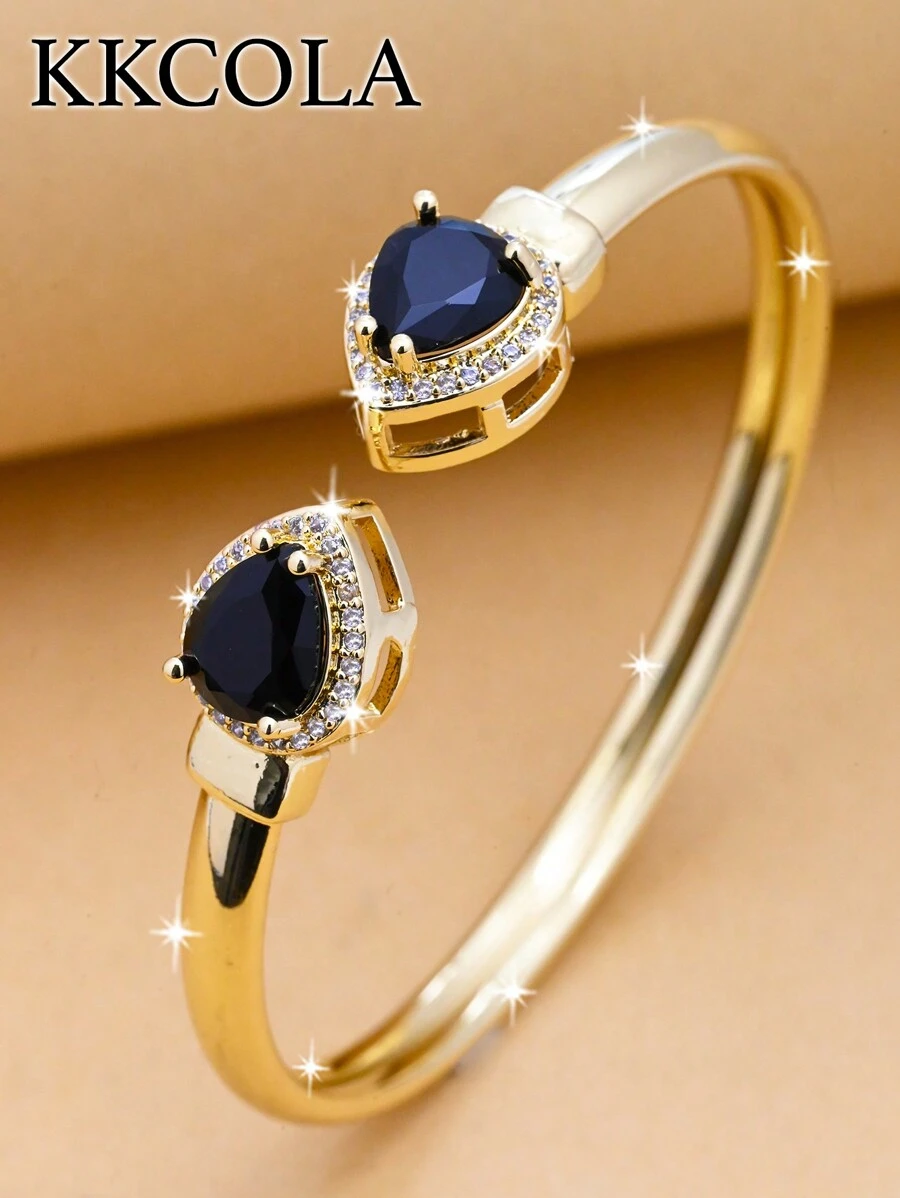 KKCOLA 1pc Summer Fashion Geometric Bracelet For Beach Party & Holiday Women's Jewelry Decoration , Party, Holiday, Festival, Gift Jewelry - Yellow Gold - View 1