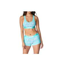F U Balloons Teal Women's Sports Bra 3224T1030 - màu xanh lá - Xem 1