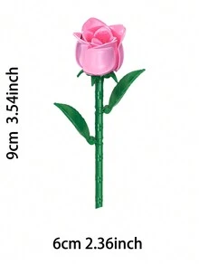 Rose Flower Bouquet Building Set , Eternal Flowers Buliding Block Toys,Proposal Romantic Rose Flower Model,Creative Valentine's Day Gift,Unique Gift For Her Or Him For Anniversaries,Buy It For Your Love Room Decoration - Multicolor - View 2