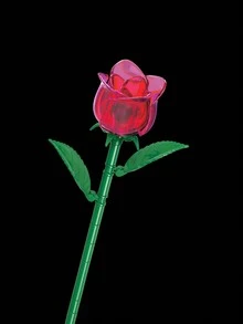 Rose Flower Bouquet Building Set , Eternal Flowers Buliding Block Toys,Proposal Romantic Rose Flower Model,Creative Valentine's Day Gift,Unique Gift For Her Or Him For Anniversaries,Buy It For Your Love Room Decoration - Multicolor - View 5