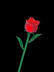 Rose Flower Bouquet Building Set , Eternal Flowers Buliding Block Toys,Proposal Romantic Rose Flower Model,Creative Valentine's Day Gift,Unique Gift For Her Or Him For Anniversaries,Buy It For Your Love Room Decoration - Multicolor - View 3