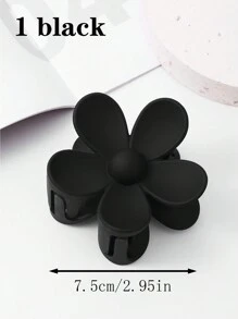 4/3/1 件纯色复古经典时尚简约花朵大号发夹，花朵设计。简约、时尚、复古、百搭的发饰，可以提升您的日常造型，适合日常使用，淋浴、清洁、化妆、发型设计和服装搭配。发夹，爪夹，发夹，发夹