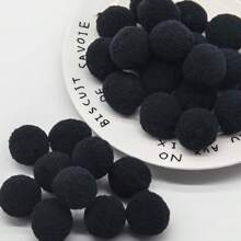 绒球 25 毫米蓬松柔软绒球 2.5 厘米混合绒球适用于 DIY 工艺品婚礼装饰服装缝纫用品艺术工艺品学校 - 彩色 - 查看 19