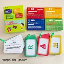 192 PCS Parent-Child Daily Conversation Starters Cards - Kids Fun Family-Friendly Vivid Question Cards Homeschool Table Top Card Game For Communication Card - Lime Green - View 11