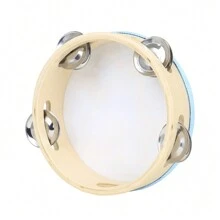 6-Inch Hand Held Rattle Drum, Wooden Hand Drum Toy For Students Performance, Cartoon Style Musical Instrument - Multicolor - View 7