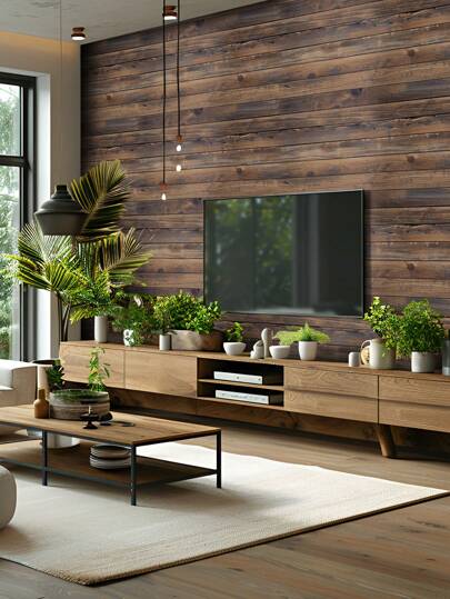 Roll Of Bruin Geel Coffee ed Wood Grain Imitation Wallpaper Retro Home ation. Kitchen Cabinets, Tables Chairs, Room Backgrounds, Renovations, DIY Impermeable, Anti Fouling Back To School Supplies, Halloween Renovation Stickers Peel Wand Panels, Paper, Wallpapers, ation Items Refresh Your Home, Rama Birthday Graduation view 4