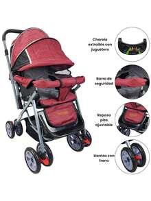 Baby Strollers - Red - View 4