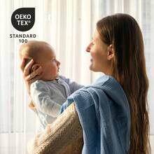Muslin Swaddle Blankets, Neutral Burp Cloths Receiving Blanket Swaddling For Newborn Boys And Girls, 5 Pack Breathable And Skin-Friendly Swaddle Wrap For Infant Baby - Màu xanh lá cây đậm - Xem 3
