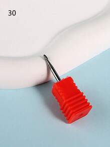 1pc Tungsten Steel Nail Drill Bit For Grinding Removing Gel Polish, Acrylics And Cuticle Accessories Pedicure Burr Tools