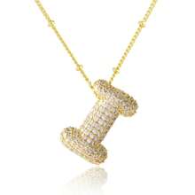 女士首字母项链 金色字母项链 - 金色 - 查看 21