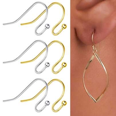 Earring Hooks, Earring Making Kit Hypoallergenic Earring Hooks For DIY Jewelry Making