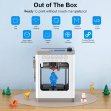 Mini 3D Printer Tina2 For Beginners, Home Use FDM 3D Printers With Fully Assembled And Auto Leveling, Small Desktop 3D Printers, Printing Area 3.9x4.7x3.9 Inch