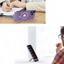 Adjustable Anime Sparkle Phone Ring: 360° Rotatable Iron Kickstand, Glitter Design, Wireless Charge Compatible - Multicolor - View 7