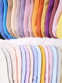 30 Pairs/Packs Of Random Color Children's Autumn And Winter Solid Color Simple Socks, Suitable For Sports And Leisure Daily Travel Socks