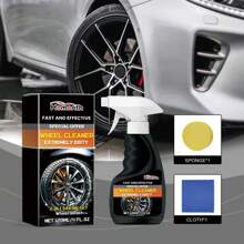 Car Wheel Cleaner - Wheel Rim Cleaner To Clean, Degrease And Restore Vehicle Tires - Black - View 3