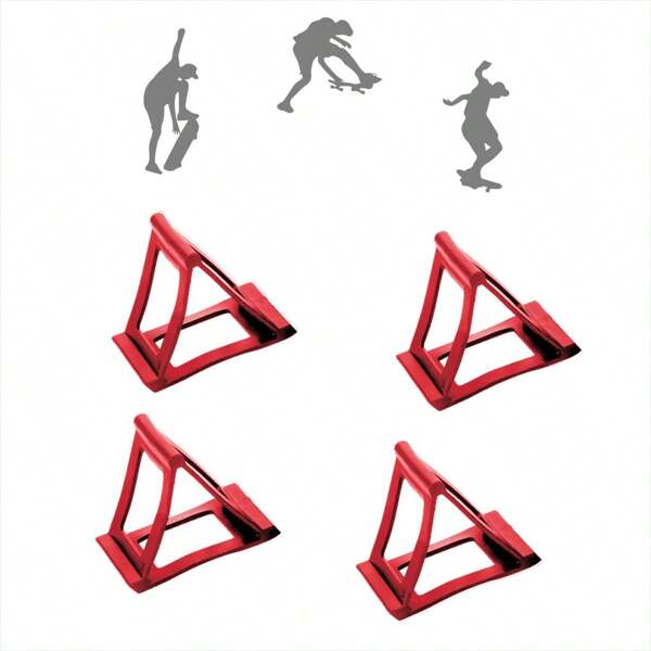 4 Stück/Set Skateboard Trick Trainer - Skateboard Fahrer Trainer Tricks schnell ohne Erfahrung nötig - Skateboard Radabdeckung Sperre für Anfänger um Ollies Kickflips Tricks schneller zu lernen, Skateboard Zubehör - Spaßig, Sicher, Leicht, Ollies, Kickflips und mehr - Für alle Altersgruppen - Skateboard Zubehör macht tolle Geschenke für Teenager Jungen und Mädchen