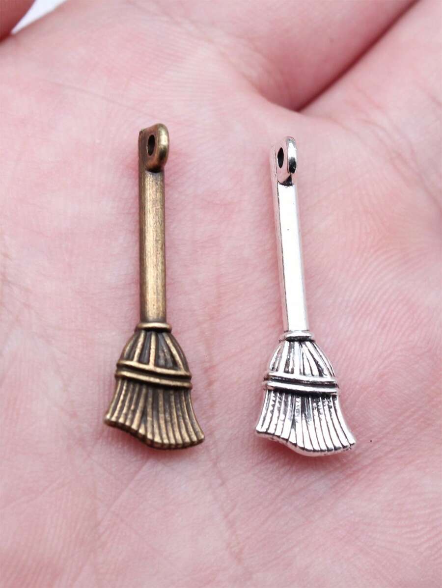 20 件 27x10 毫米吊坠扫帚巫师扫帚饰品吊坠适用于珠宝制作魔术师扫帚吊坠 - 掃把 - 查看 1