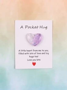 1 件/3 件/10 件小爱心口袋拥抱卡，特别生日婚礼派对情人节礼物，隔离礼物，拥抱信物，想想你的礼物可爱的树脂动物装饰与鼓励贺卡，家居装饰，房间装饰，奇怪的东西，回到学校情人节