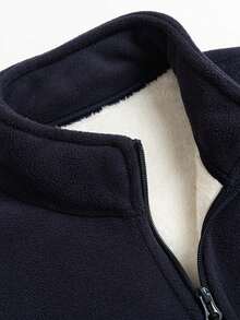 Men's Thermal Lined Outdoor Tracksuit Set With Drawstring Hooded Jacket And Sweatpants, Warm For Autumn And Winter - Multicolor - View 8