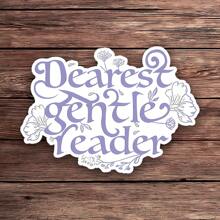 1 pieza Pegatina "Querido lector amable" | Accesorio romántico para Kindle para amantes de los libros | Calcomanía inspirada en la era regencia | Delicia del lector de romance histórico | Un imprescindible para los fans del drama de época | Iniciador de conversación del club de lectura picante - Multicolor - Ver 11