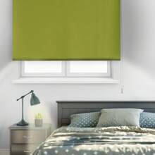 Ecommerc3 Premium Opaque Roller Blind Size 95x220 - Opaque Roller Blind Fabric Size 92x215 - Blackout Roller Blind - Green - View 4