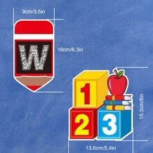 Willkommen Schulanfang Banner, Fahn Deko, Zieh Fahnen, Zieh Blumen, Kuchen Deko, Klassenzimmer Deko, Schulanfang, Schul Deko, Schulanfang Klassenzimmer Deko, Erster Schultag, Willkommen in der Schule, Fröhliches Schulanfang - mehrfarbig - Übersicht 3