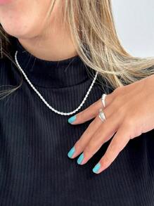 Bahian Cord Choker In 925 Silver - 銀色 - 查看 2
