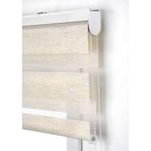 Ecommerc3 Taille sur mesure du store enrouleur Nuit et Jour 100x250 - Taille du tissu de store Nuit et Jour 97x245 - Store Nuit et Jour à installation facile Beige