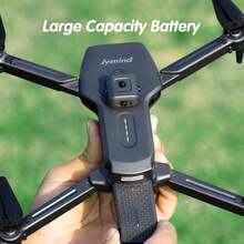 JY08 Foldable Aerial Drone Aircraft,Smart Follow,With 360°Obstacle Avoidance,Stunt Flipping Flight,One Key Take Off/Landing,Multi-Point Route Planning Flight, Fixed-Point Surround, Smart Hover,Outdoor/Indoor Optical Flow Mode,One Camera Switching,Headless Mode,Suitable For Beginner Remote Control Gifts Or Birthday Gifts - Grey - View 6