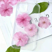 12 piezas Set de flores secas naturales de sakura - Flores prensadas reales para scrapbooking, marcos de fotos de resina, marcadores de libros, manualidades de arte DIY y decoraciones de arte, tarjetas de felicitación de boda, resina epoxi, sobre, pintura decorativa DIY, fabricación de fundas de teléfono, jabón, uñas