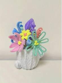 100±10支彩色塞紙棒,超密堆疊彩色頭,手工制作材料、教育手工玩具、管道清潔器,可製作各種手工藝品,仿真盆景、仿真動物、家居裝飾、復活節、情人節、母親節禮物,更厚實的加密版 - 100個 - 查看 11