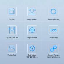 Mini 3D Printer Tina2 For Beginners, Home Use FDM 3D Printers With Fully Assembled And Auto Leveling, Small Desktop 3D Printers, Printing Area 3.9x4.7x3.9 Inch