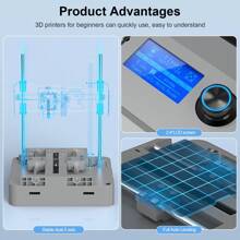 Mini 3D Printer Tina2 For Beginners, Home Use FDM 3D Printers With Fully Assembled And Auto Leveling, Small Desktop 3D Printers, Printing Area 3.9x4.7x3.9 Inch