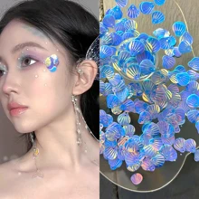 1pc Mermaid Scale PVC Loose Glitter Sequins For Nail Art, Sewing, Wedding Decoration, Approx. 12g/120pcs, Suitable For DIY Decoration, Valentine's Day, Cosplay, Easter - Multicolor - View 15