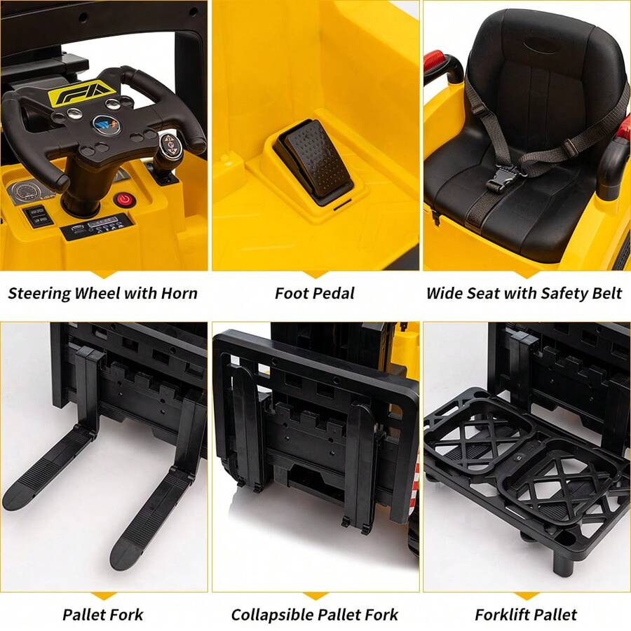 Children's Forklift Car, 12V Ride On Forklift Car, Electric Ride On