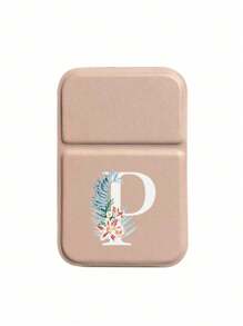 1pc Mini Pink Flower White Letters Foldable Portable Makeup Mirror,Letters Of A-Z Makeup Mirror With Bracket, Travel Mirror, Beauty Products, Desktop Makeup Mirror, Rectangular Desktop Compact Mirror Foldable Small Minimalist Makeup Mirror, Travel Portable Makeup Mirror For Women's Gift - The Best Gift For Mom And Teacher