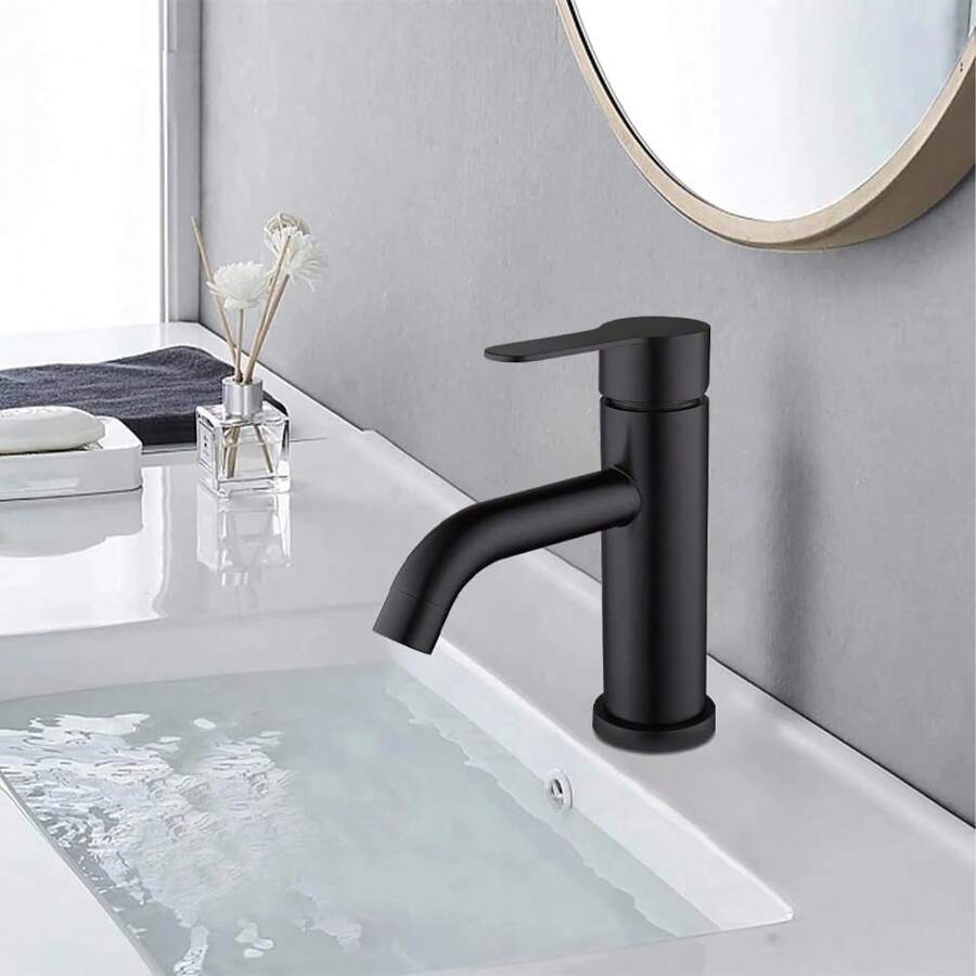 Bathroom Faucets Single Handle Basin Mixer Faucets Low Arc Bathroom