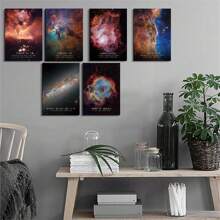 1 pièce Affiche de l'univers, peinture sur canevas d'art mural moderne de la nébuleuse de la Rosette, du trou noir, de la galaxie, décoration murale pour la chambre à coucher, avec cadre en option